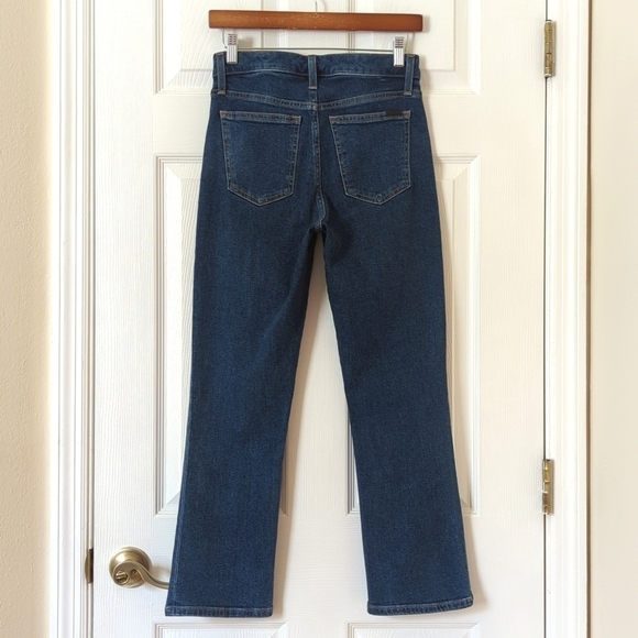Joe's Jeans The Callie Dark Wash High Rise Cropped Boot Cut Button Fly Jeans 25 - Picture 4 of 14